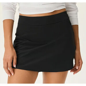Outdoor Voices The Exercise 3' Athletic Skort Womens X-Small Black Elastic Waist